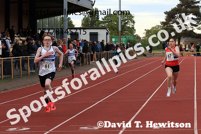 The 200 metres, 2025 NEGP No 2, Monkton Stadium, Wednesday, May 28th. Photo: David T. Hewitson/Sports for All Pics